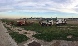 Trabajos de minizanjado para el aeropuerto de Barcelona