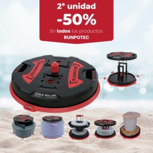 DESBOBINADOR DE CABLE RUNPOTEC XBOARD XB500T CON EXTENSIÓN TELESCÓPICA