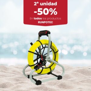 GUÍA PASACABLES CON CARRO RUNPOTEC DE 4,5 MM - SET ESTANDARD