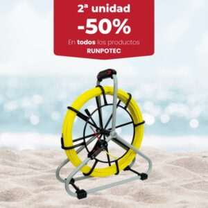 GUÍA PASACABLES CON CARRO RUNPOTEC DE 6 MM - SET ESTÁNDAR