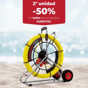 GUÍA PASACABLES CON CARRO RUNPOTEC DE 7,5 MM