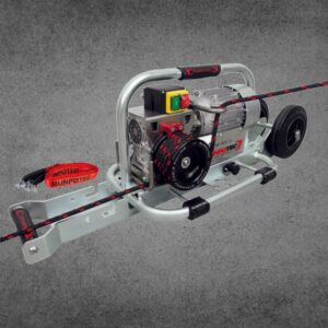 CABRESTANTE ELÉCTRICO RUNPOTEC CW 800 E CON CARRIL DE MONTAJE EN ACERO Y CORREA