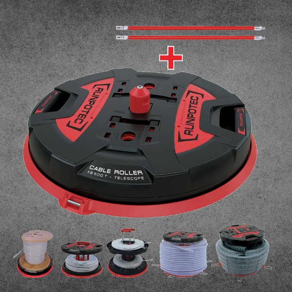 DESBOBINADOR DE CABLE RUNPOTEC XBOARD XB500T CON EXTENSIÓN TELESCÓPICA