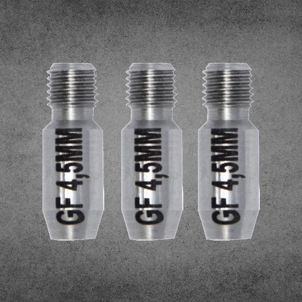 SET PUNTAS CABEZALES PARA GUIA 4,5 MM (PACK 3 UNT)