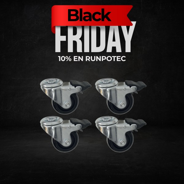 RUEDAS CON FRENO 4 UNIDADES