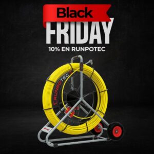 GUÍA PASACABLES CON CARRO RUNPOTEC DE 11 MM