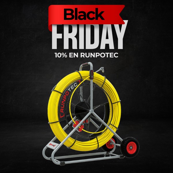 GUÍA PASACABLES CON CARRO RUNPOTEC DE 11 MM
