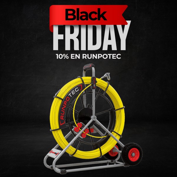 GUÍA PASACABLES CON CARRO RUNPOTEC DE 7,5 MM