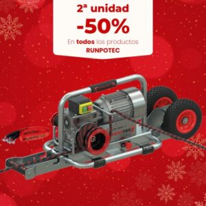 CABRESTANTE ELÉCTRICO RUNPOTEC CW 800 E CON CARRIL DE MONTAJE EN ACERO Y CORREA