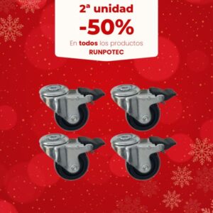 RUEDAS CON FRENO 4 UNIDADES
