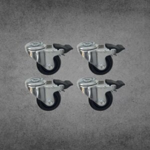 RUEDAS CON FRENO 4 UNIDADES