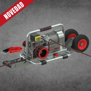 CABRESTANTE ELÉCTRICO RUNPOTEC CW 800 E CON CARRIL DE MONTAJE EN ACERO Y CORREA