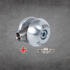 RUEDA Ø 50mm  RTG Ø12mm ALUM/ACERO INOX