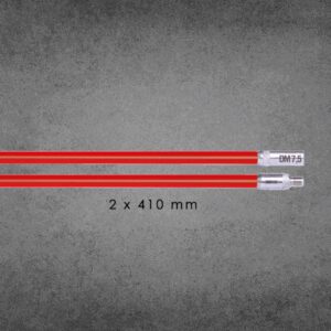 RUNPOSTICKS ROJO (DURO) Ø7,5mm - 2 x 41cm