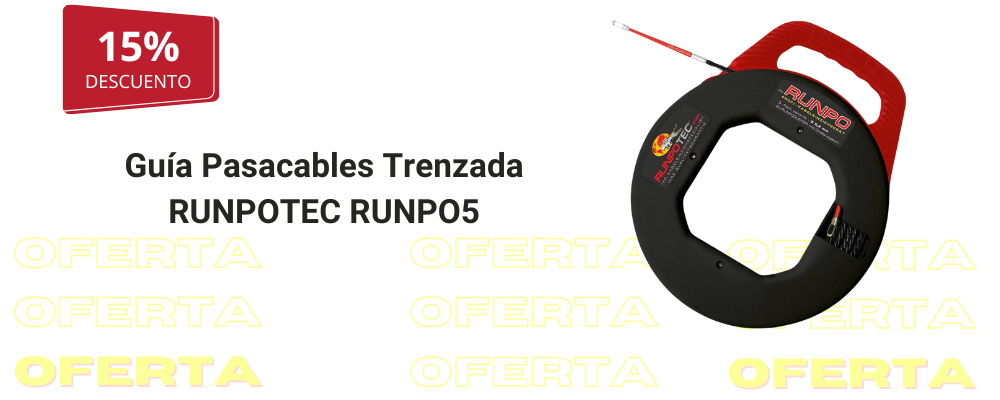 Oferta del 15% en la Guía Pasacables Trenzada RUNPO5