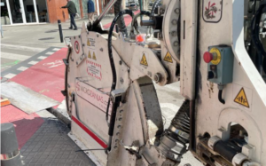 Microzanja para fibra óptica en Malgrat de Mar