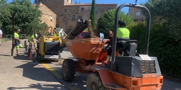 canalización para llevar la fibra óptica