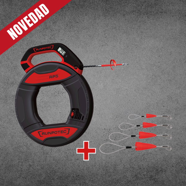 RP5 CON CONTADOR 30M + CABLE CON GANCHO (SET 4 UD)