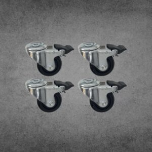 SET DE 4 RUEDAS CON FRENO