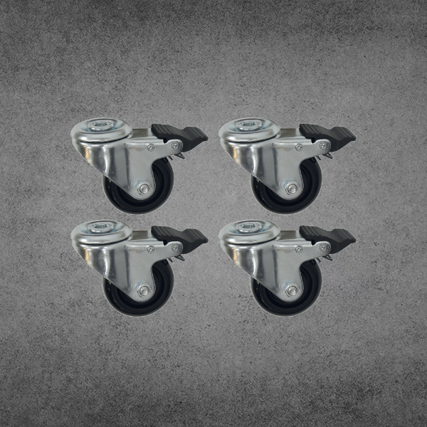 SET DE 4 RUEDAS CON FRENO